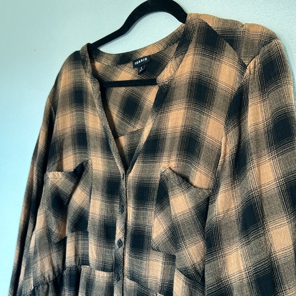 Torrid size 4 black and brown tunic - Picture 3 of 5